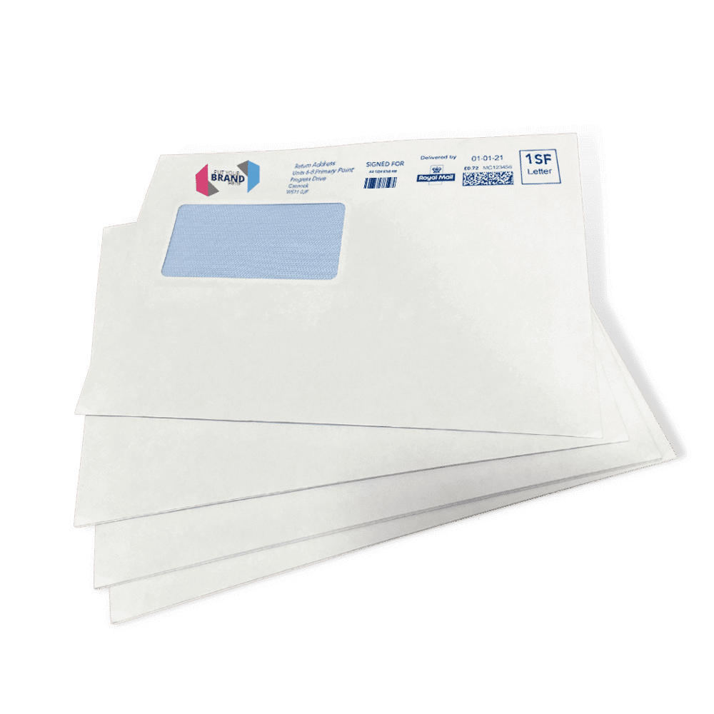 Custom Franking Logo for C5 Windowed Self Seal Envelopes (162mm x 229mm) - Box of 500
