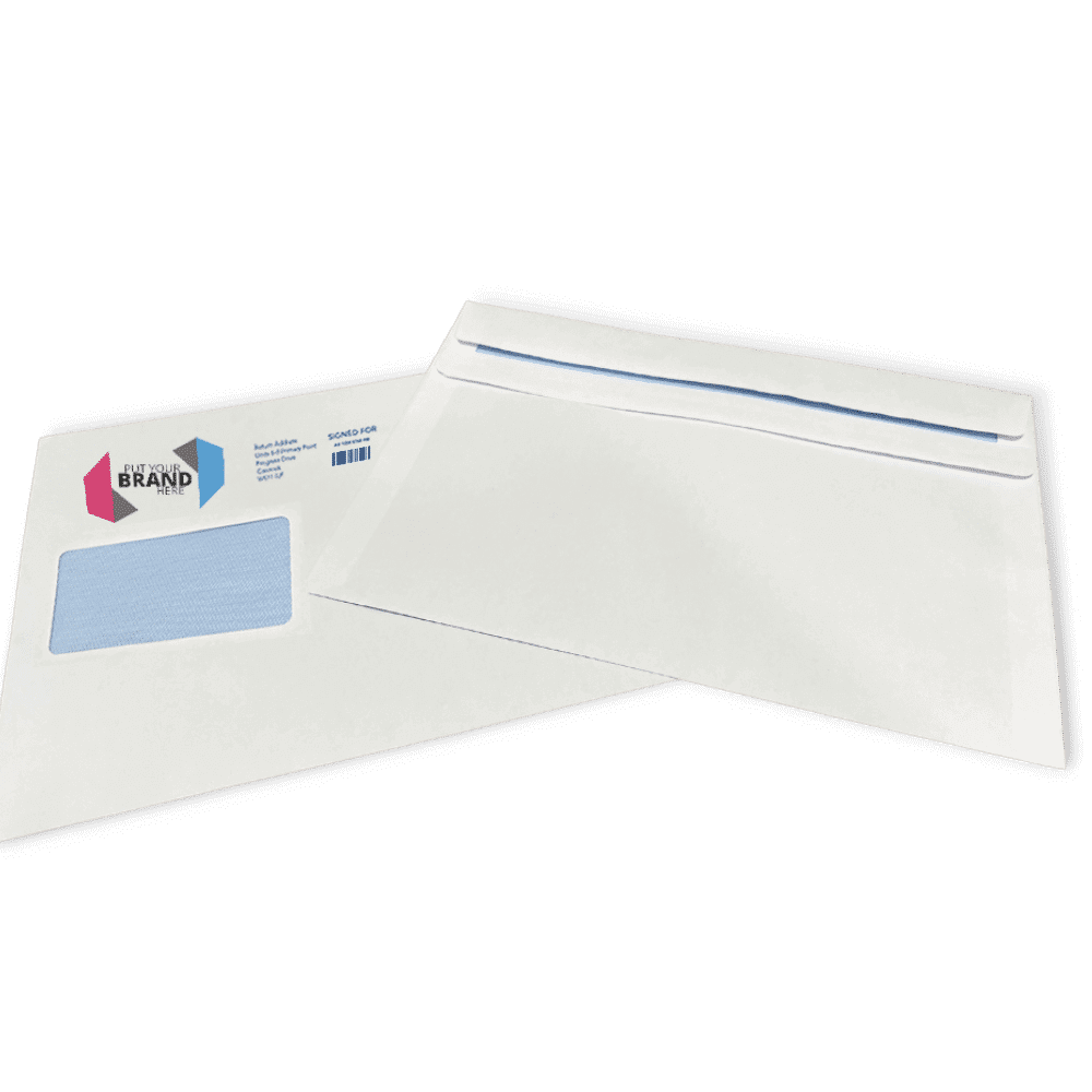 Custom Franking Logo for C5 Windowed Self Seal Envelopes (162mm x 229mm) - Box of 500
