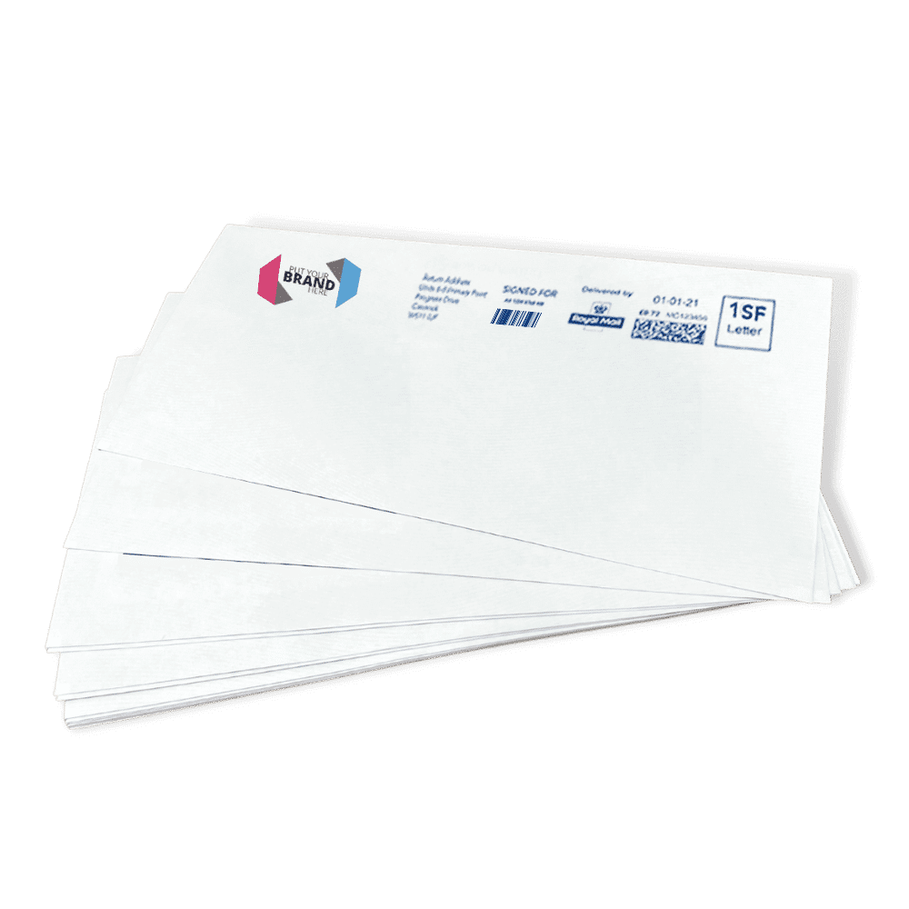 Custom Franking Logo for DL Non Windowed Folding Inserting Machine Envelopes (114mm x 235mm) - Box of 1000