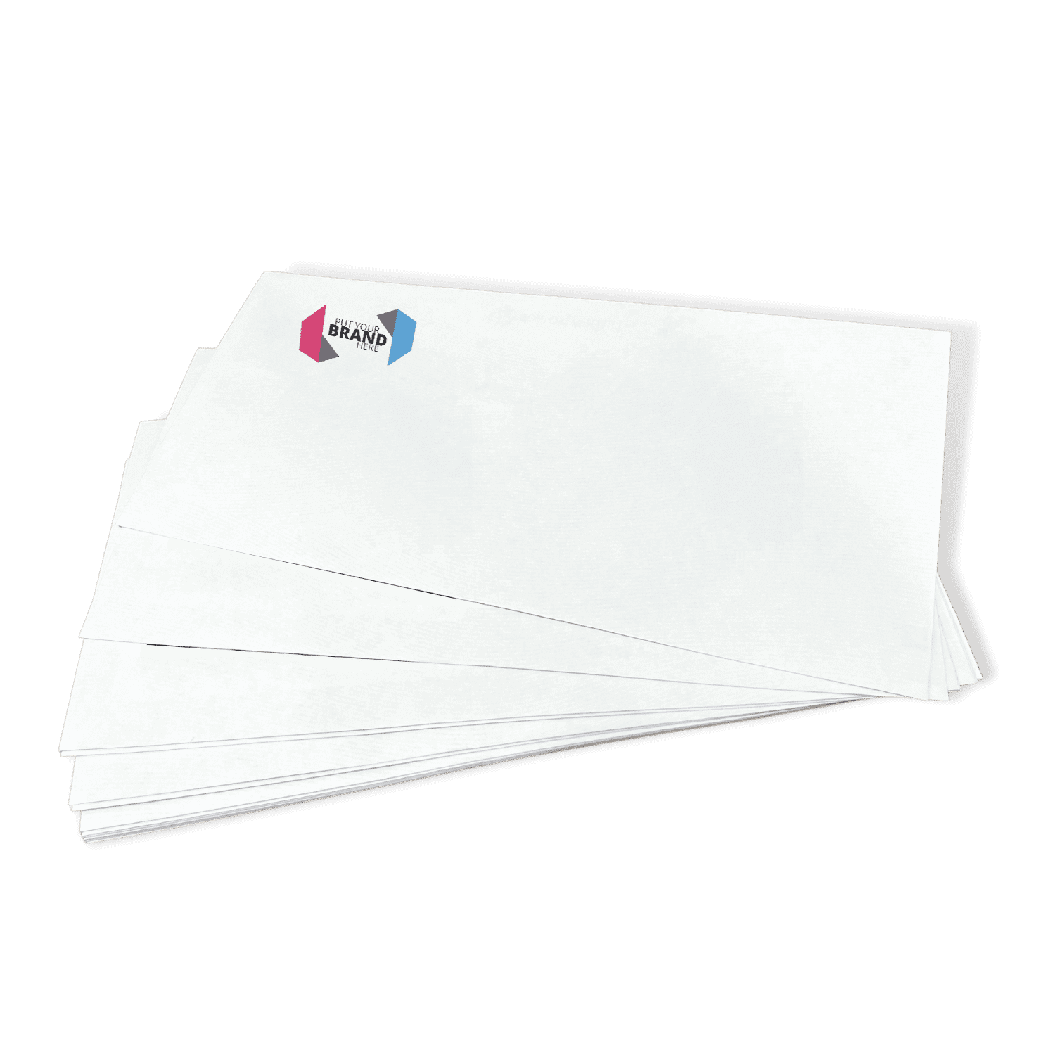 Custom Franking Logo for DL Non-Windowed Self Seal Envelopes (110mm x 220mm)