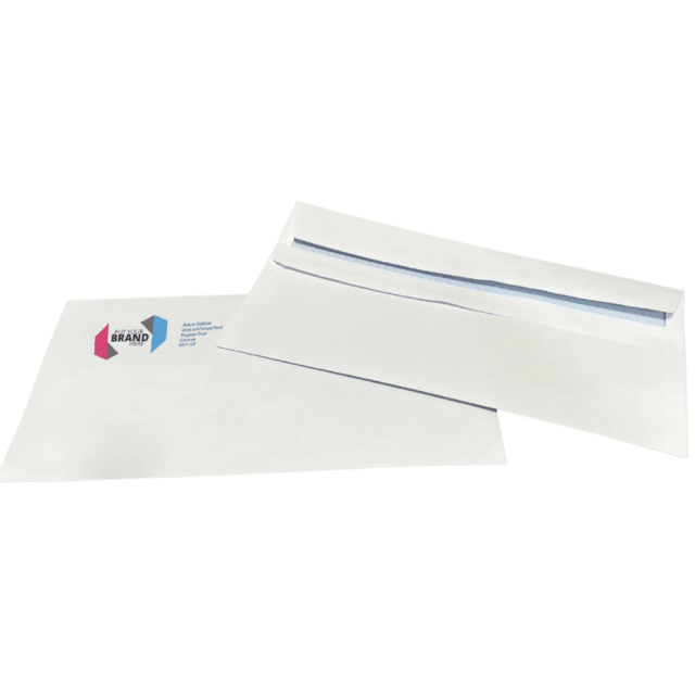 Custom Franking Logo for DL Non-Windowed Self Seal Envelopes (110mm x 220mm)