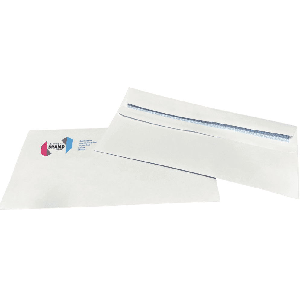 Custom Franking Logo for DL Non-Windowed Self Seal Envelopes (110mm x 220mm)