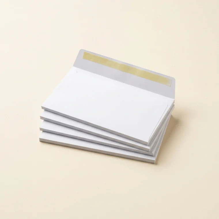 Gummed folding inserting machine envelopes