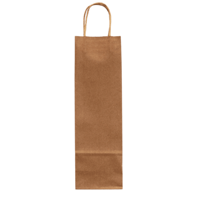 Brown Twist Handle Paper Carrier Bags - 110x85x360mm