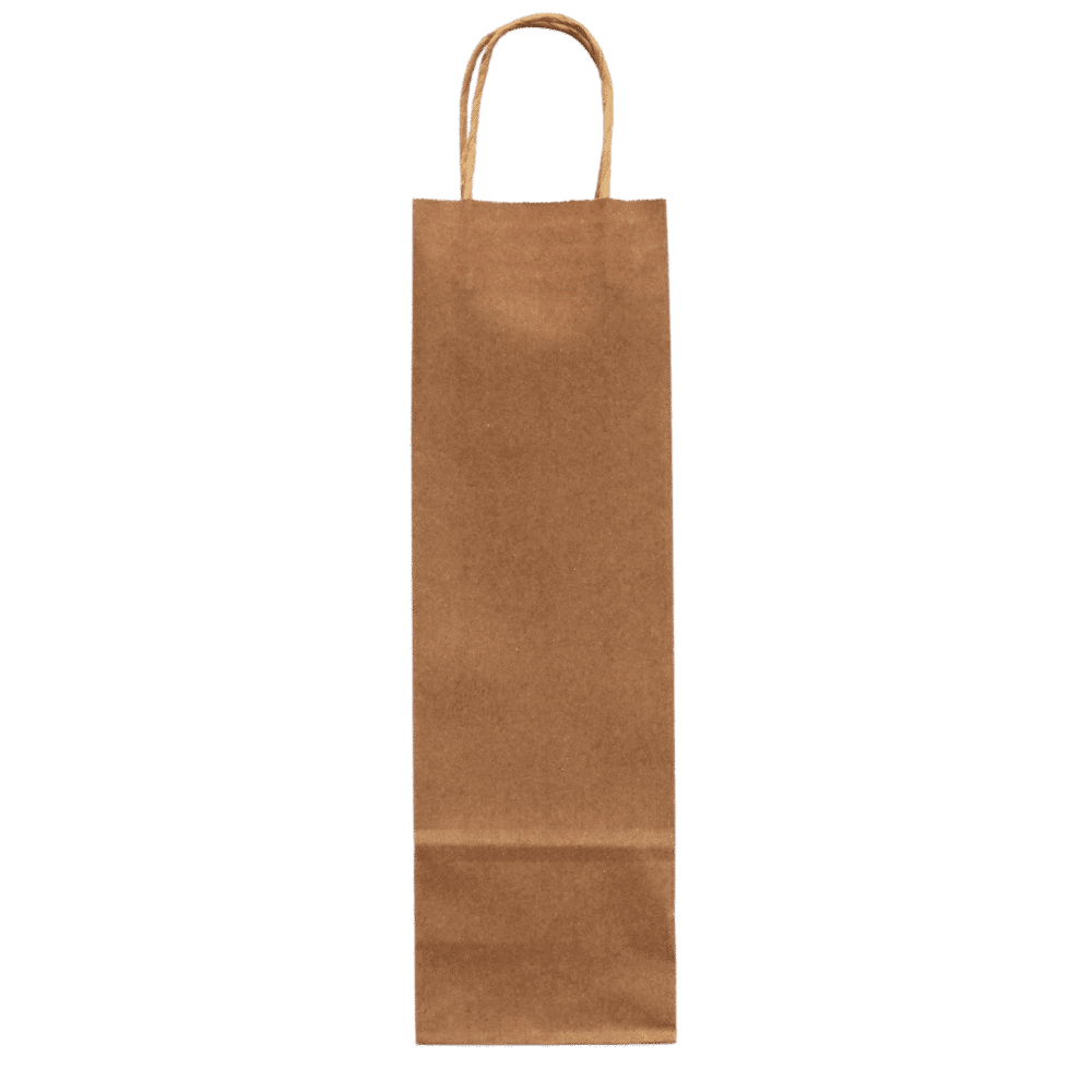 Brown Twist Handle Paper Carrier Bags - 110x85x360mm