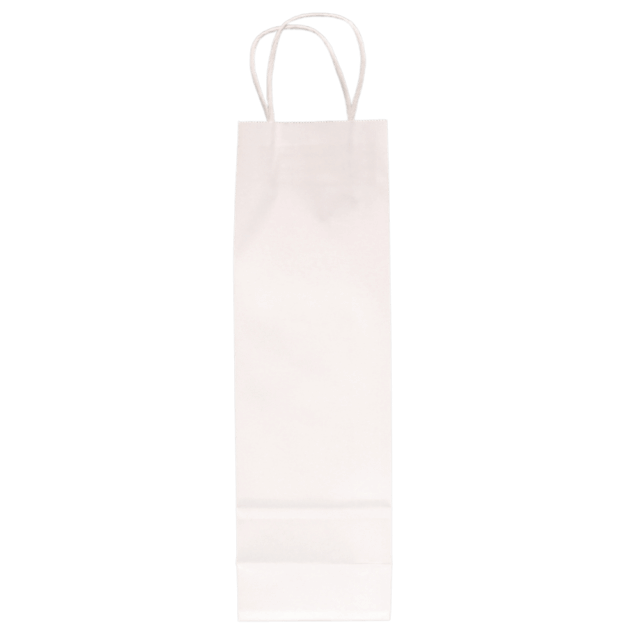 White Twist Handle Paper Carrier Bags - 110x85x360mm