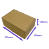 Brown PiP Small Parcel Postal Box - 330x220x150mm