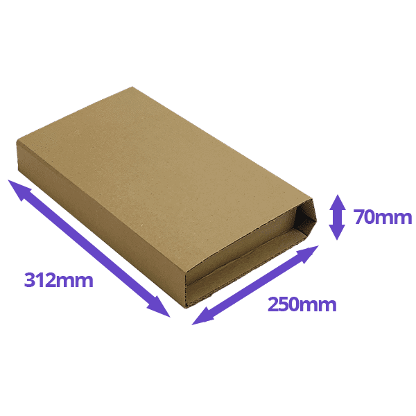 Book Wrap Mailers - 312x250x70mm