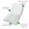 White PiP Large Letter Postal Box – 175x165x22mm Infographic