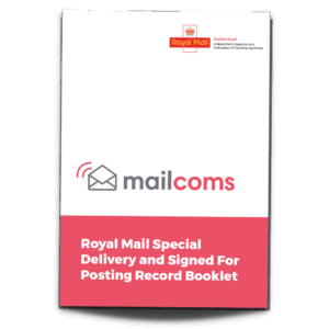 Royal Mail's Special Delivery & Signed For Posting Record Booklet
