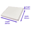 White PiP Large Letter Postal Box - 265x220x23mm