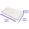 White PiP Large Letter Postal Box - 430x219x23mm