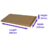 Brown PiP Large Letter Postal Box - 430x219x23mm