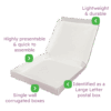 White PiP Large Letter Postal Box – 265x220x23mm Infographic