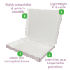 White PiP Large Letter Postal Box – 330x220x23mm Infographic