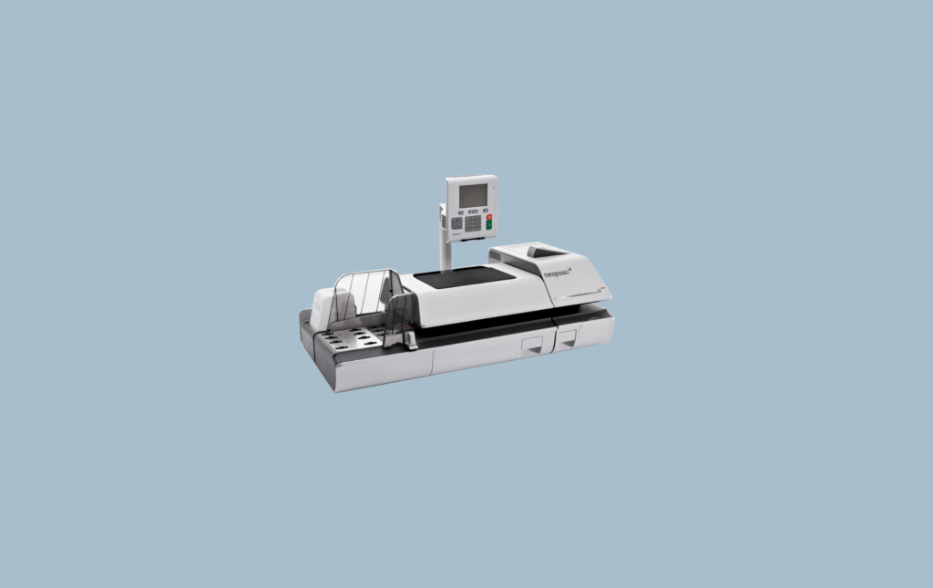 The Quadient IS-5000 / IS-6000 / IS-6000c franking machine (formerly Neopost)