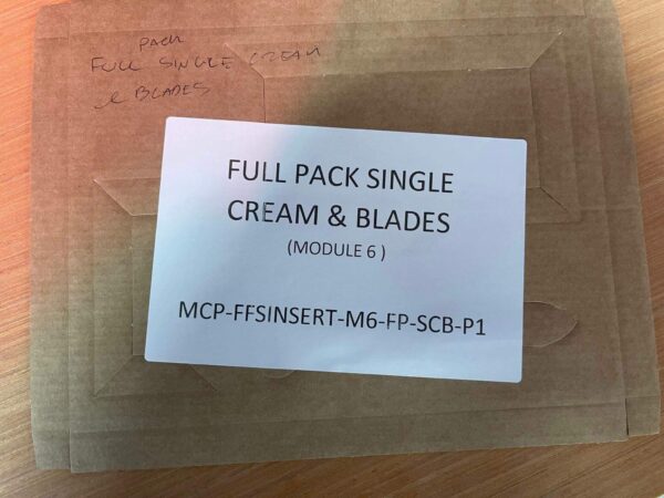 MCP-FFSINSERT-M6-FP-SCB-P1-scaled-1.jpg FFS Full Pack Single Cream & Blades Insert - Single Unit