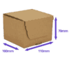 Brown E-Commerce Postal Box - 110x100x70mm