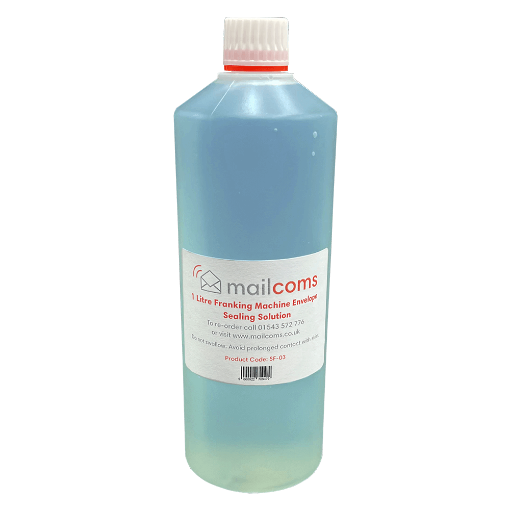 1 Litre Bottles of Franking Machine Envelope Sealing Solution