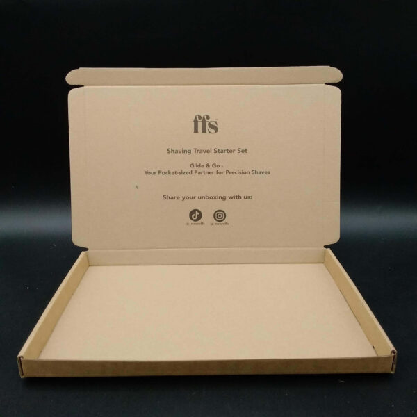 FFS Personalised Shaving Travel Starter Set- 330x220x23mm - Single Unit - Printed both sides