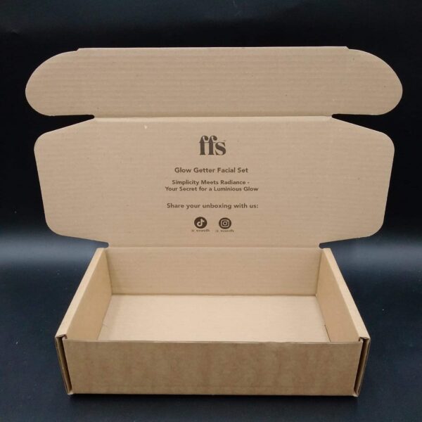 FFS Personalised Glow Getter Facial Set - 295x176x76mm - Single Unit - Printed both sides