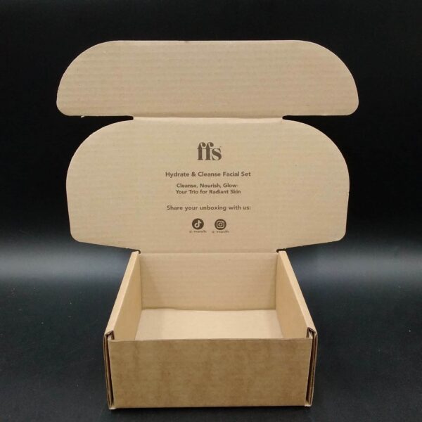 FFS Personalised Hydrate & Cleanse Facial Set - 160x150x75mm - Single Unit - Printed both sides