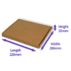 Brown PiP Large Letter Postal Box - 220x206x22mm