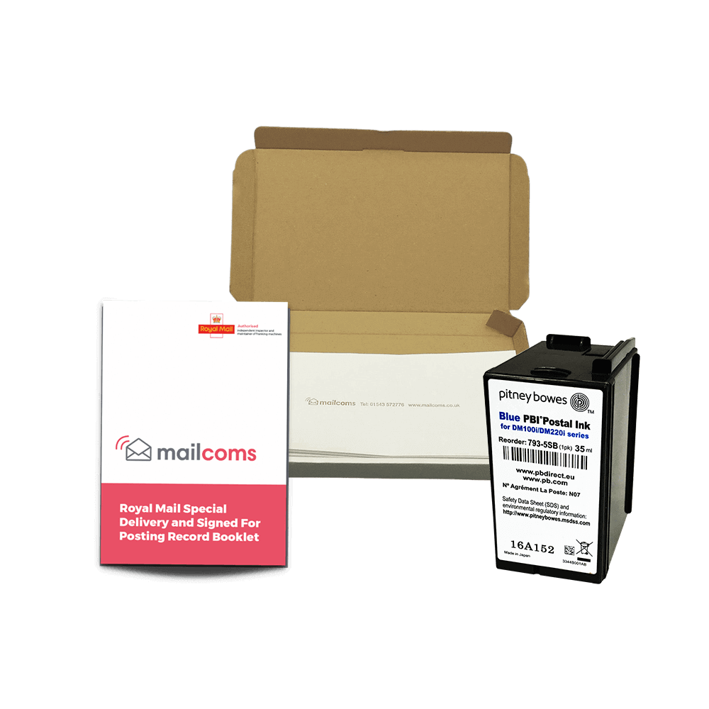 Pitney Bowes DM110i Special Delivery Franker Bundle – Original Ink