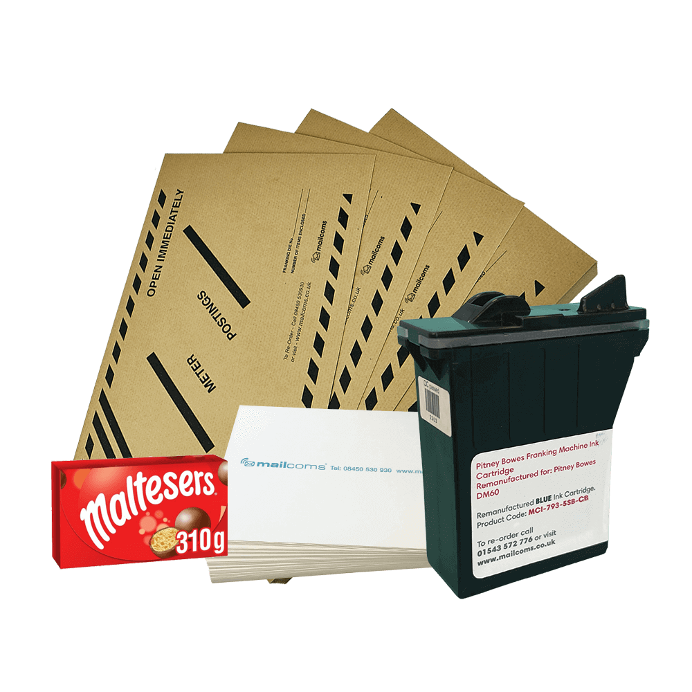Pitney Bowes DM60 Ultimate Franker Bundle - Compatible Ink