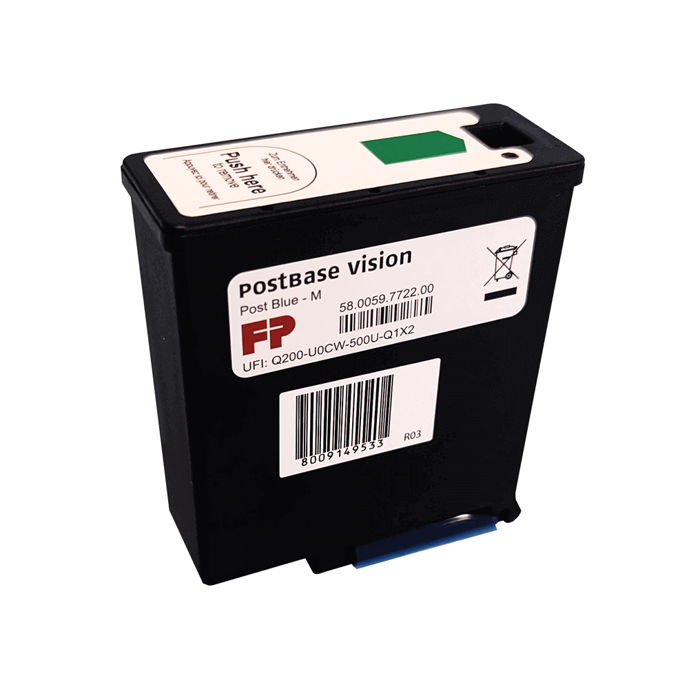 FP Mailing Postbase Vision 3S Ink Cartridge - New OEM Original Blue (40ml Version)