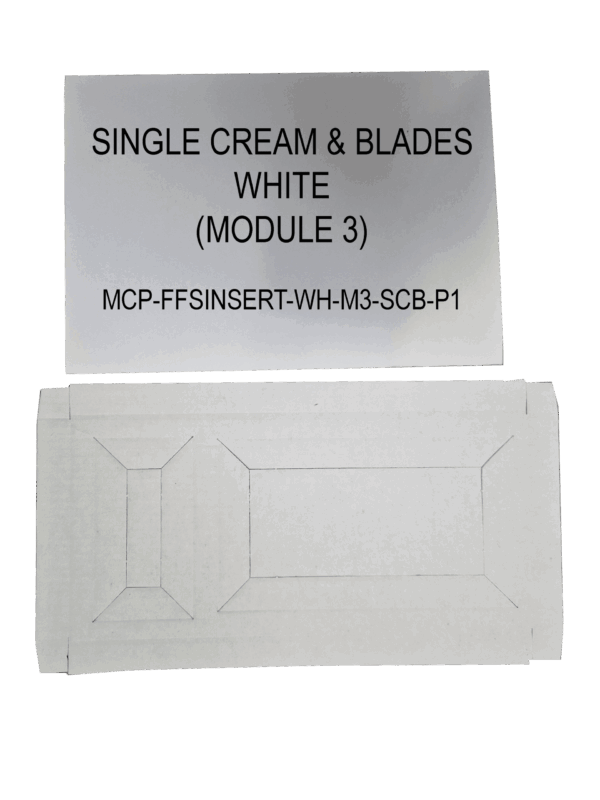 FFS Single Cream & Blade White Insert - Single Unit