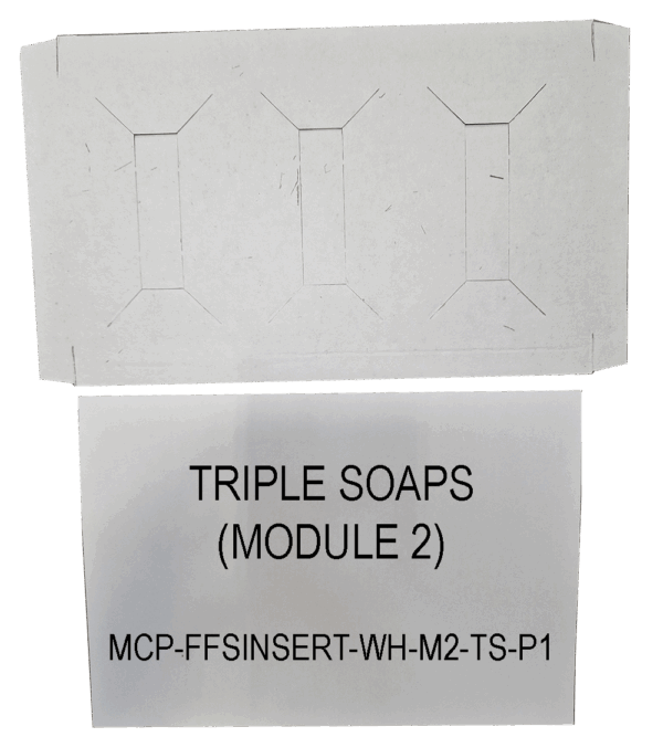 FFS Triple Soap White Insert - Single Unit