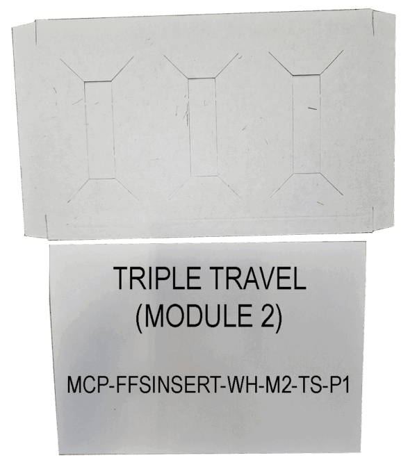 FFS Triple Travel White Insert - Single Unit FFS Triple Travel Size Cream White Insert - Single Unit