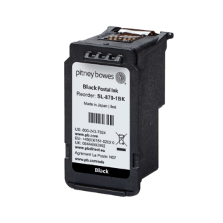 Pitney Bowes SendPro Mailstation Ink Cartridge - New OEM Original Black