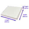 White PiP Large Letter Postal Box - 220x206x22mm