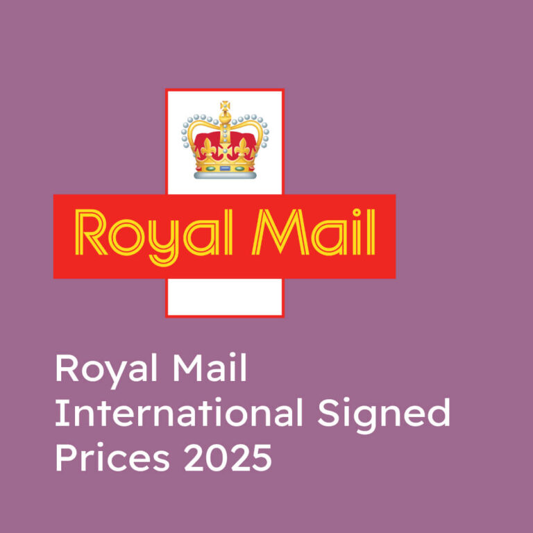 Royal Mail International Signed Prices 2025