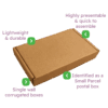 Brown PiP Small Parcel Postal Box - 340x210x50mm