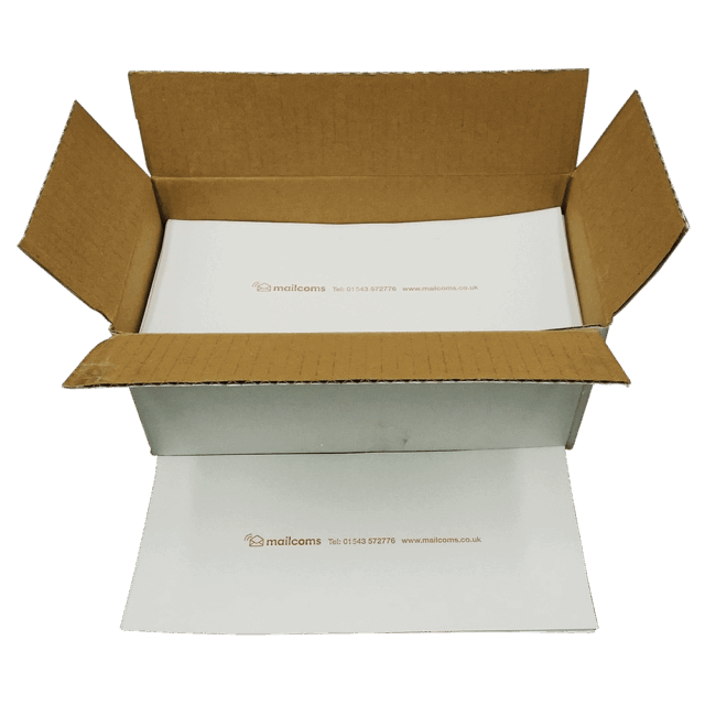 1000 Mailcoms Mailsend Prime Extra Long (215mm) Double Sheet Franking Labels