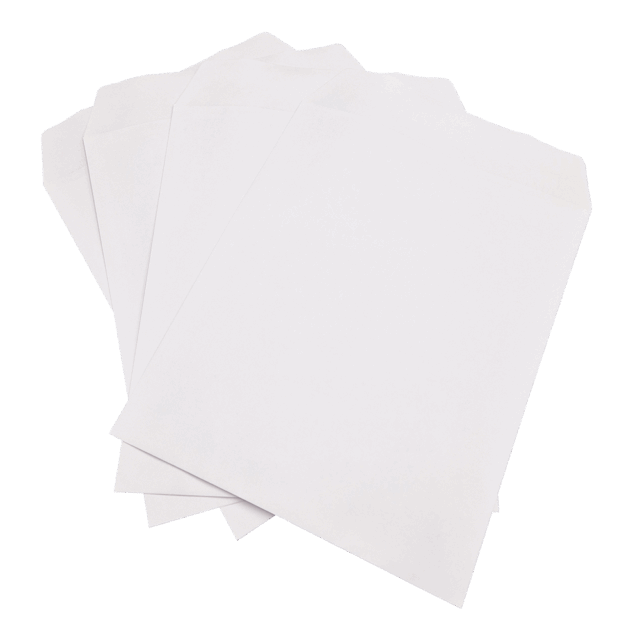 400 White Gummed Plain (Non Window) Envelopes (305mm x 248mm)
