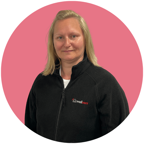 Sara Beach, Mailcoms franking machine adviser