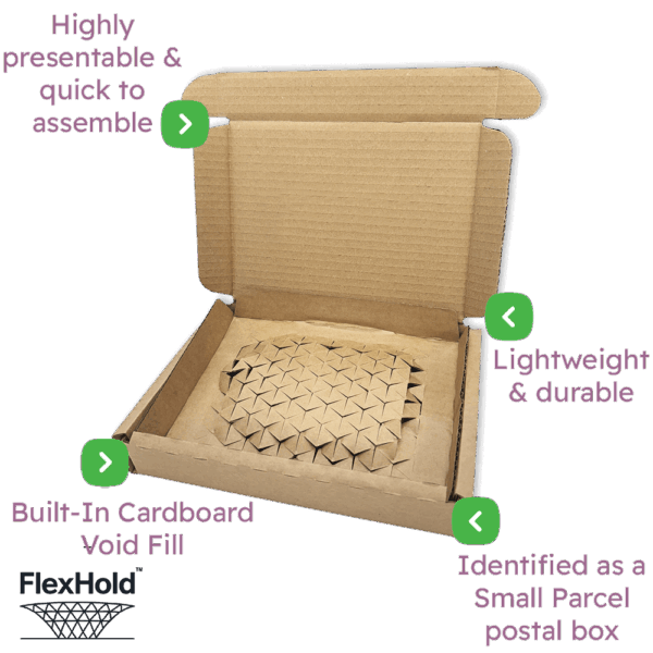Brown FlexHold™ Boxes - 200x150x35mm