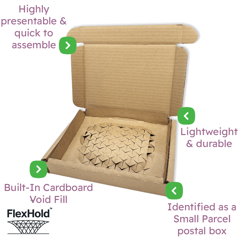 Brown FlexHold™ Boxes - 320x220x55mm