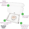 White FlexHold™ Boxes - 200x150x60mm