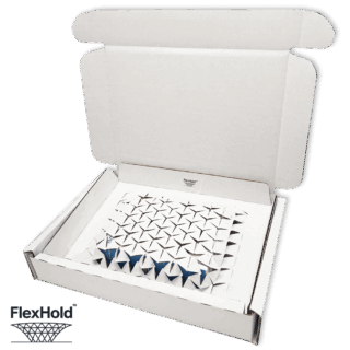 White FlexHold™ Boxes – 320x220x55mm