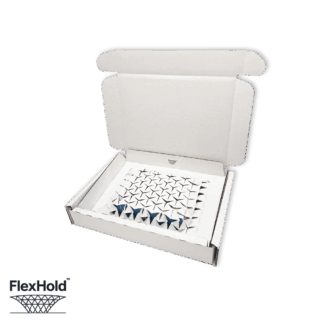 White FlexHold™ Boxes – 200x150x35mm