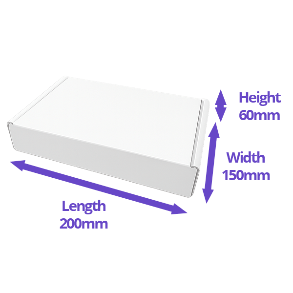 White FlexHold™ Boxes - 200x150x60mm