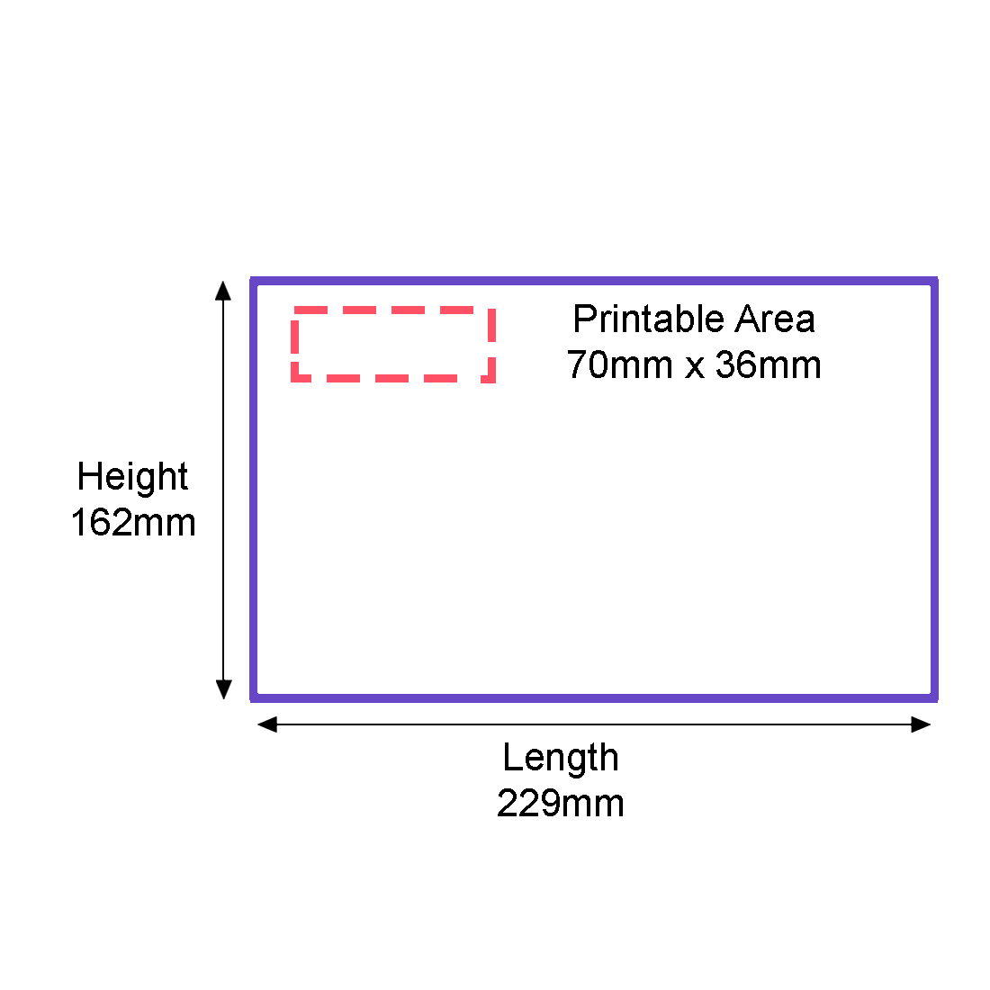 Custom Franking Logo for C5 Non Windowed Gummed Envelopes (162mm x 229mm) - Box of 500
