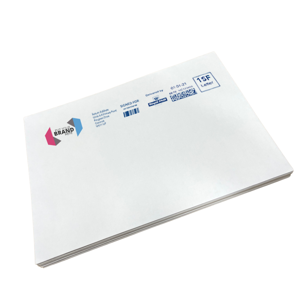 Custom Franking Logo for C5 Non Windowed Gummed Envelopes (162mm x 229mm) - Box of 500