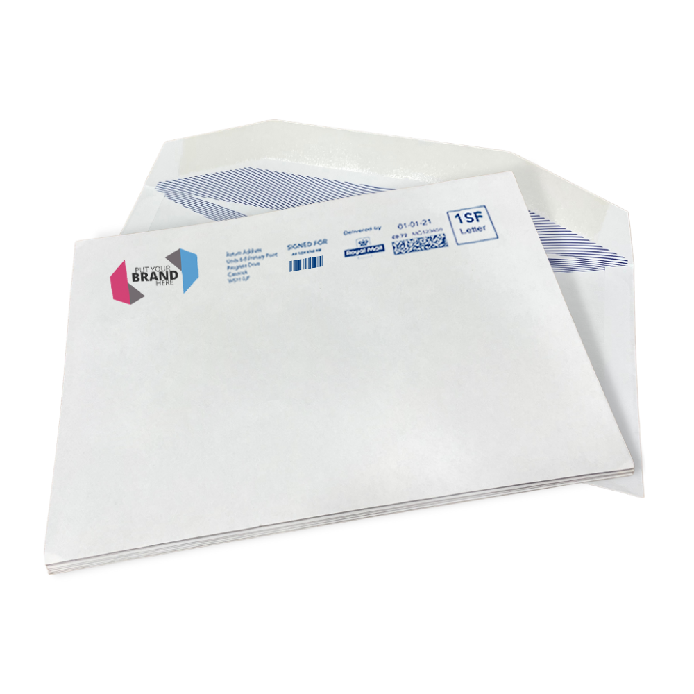 Custom Franking Logo for C5 Non Windowed Gummed Envelopes (162mm x 229mm) - Box of 500