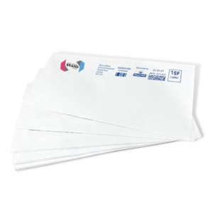 Custom Franking Logo for DL Non Windowed Gummed Envelopes (110mm x 220mm) - Box of 1000
